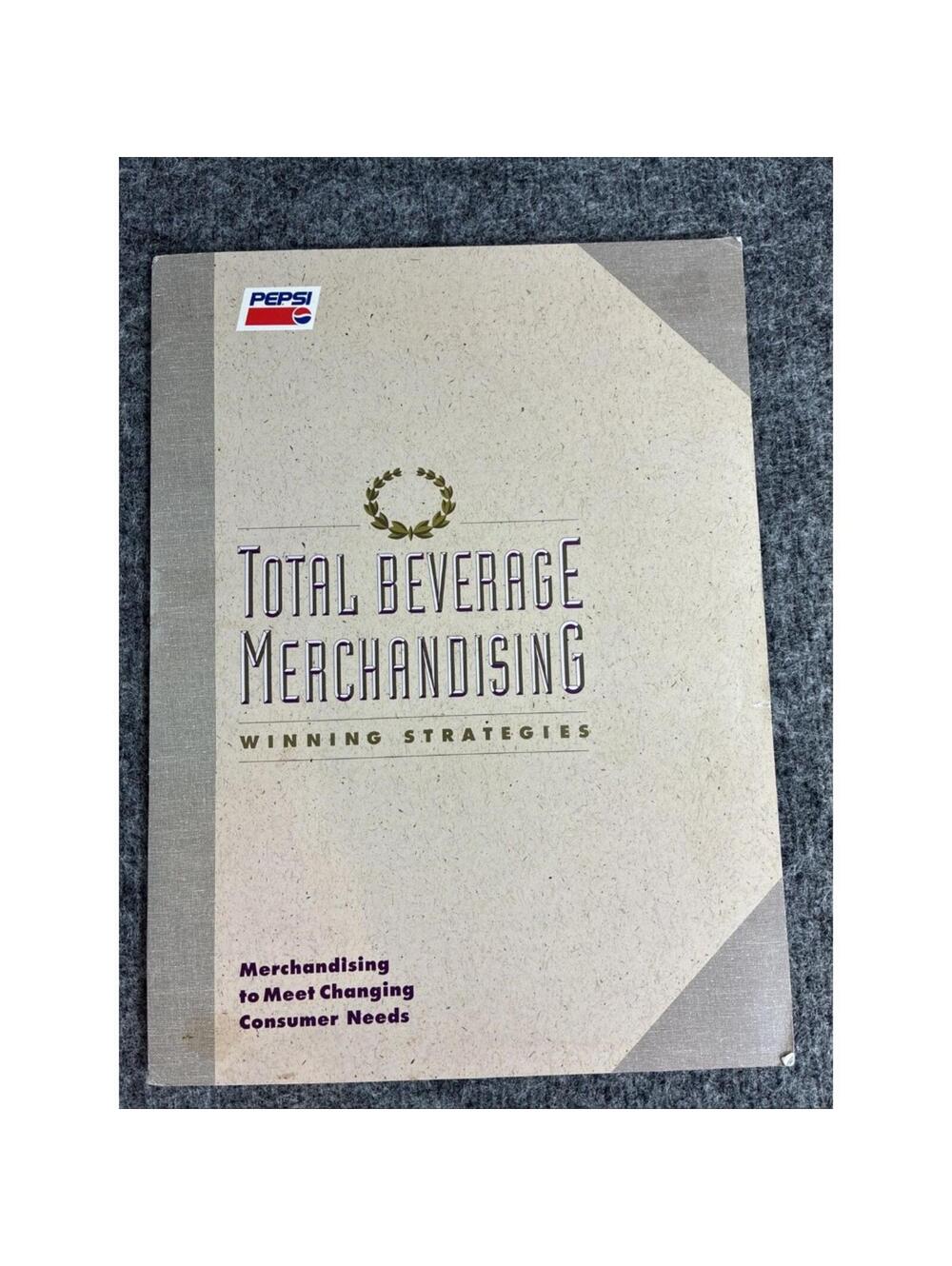 Pepsi Total Beverage Merchandising Book In Store Display Strategy Guide 1980s
